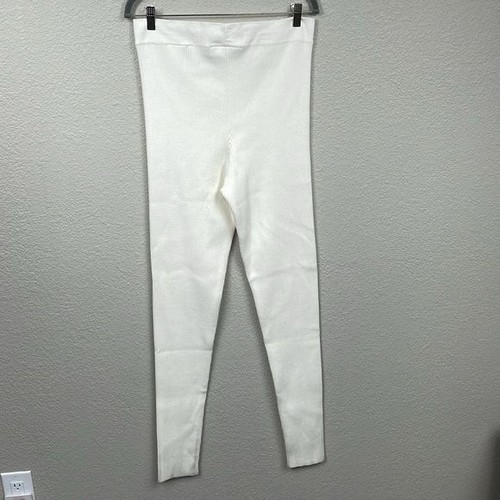 Legging Fear of God Essentials Cloud Dancer tiro alto acanalado marfil talla XXL - Imagen 5 de 16