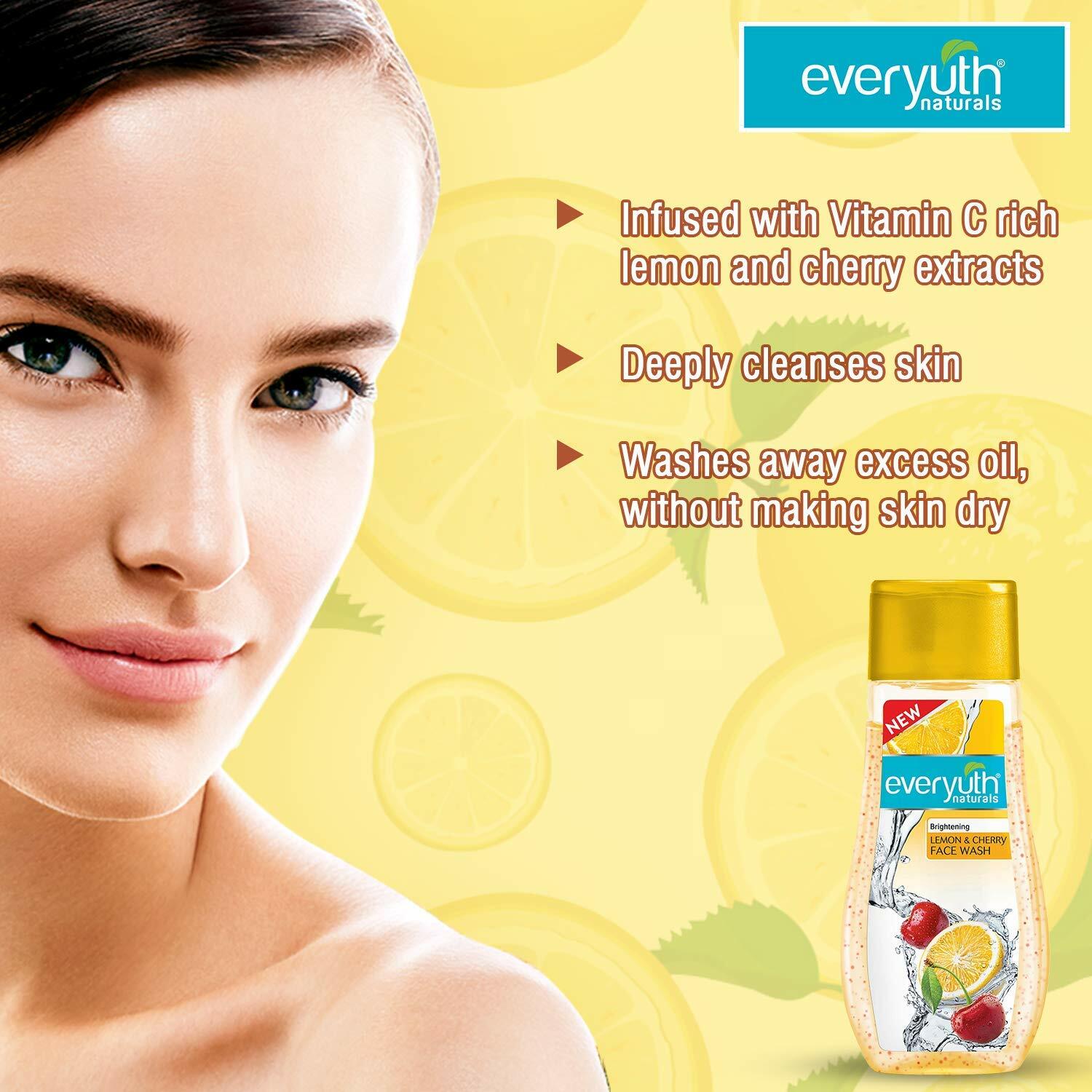 everyuth lemon and cherry face wash