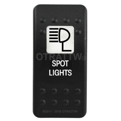 OTRATTW Carling Technologies Contura II Rocker only, SPOT LIGHTS, WHITE LENS