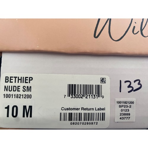 Wild Pair Women Bethie Adjustable Square Toe Ankle Strap Heel NIB Size 10M Nude - Picture 9 of 9