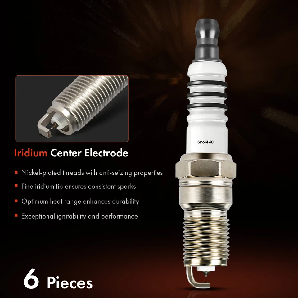 Nuevas 6x bujías de iridio y platino para Ford Freestar 2006-2007 V6 3,6 L hueco Foto 3 de 4