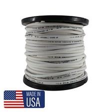 GP Car Audio 4 AWG 100 OFC Power/Ground Wire White Lot Cut By The Foot