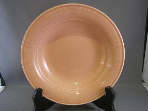 2 Nancy Calhoun SOLID COLOR LIGHT PEACH Soup Bowls 7 3/4" x 1 1/2" - Picture 2 of 4