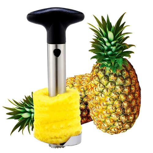 Stainless Steel Easy Kitchen Tool Fruit Pineapple Corer Slicer Cutter Peeler SW - Picture 5 of 11