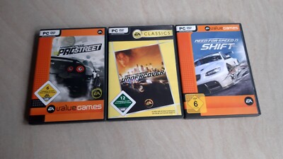 Need for Speed Carbon + Shift + Prostreet mehrere PC Spiele 