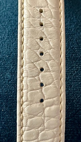 Pandora Black Crown Diamond Watch w/White Leather Band {7.5") New Battery - Picture 8 of 14