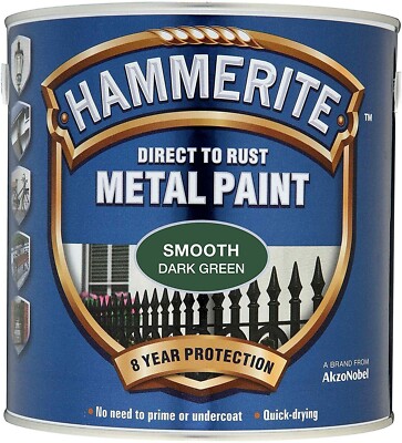 Hammerite Smooth Direct Rust Metalllack schnelltrocknend dunkelgrün 750ml