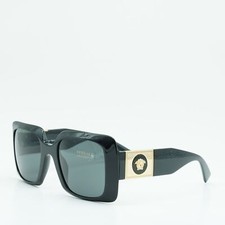 VERSACE VE4405 GB1/87 Black/Dark Grey 54-22-140 Sunglasses New Authentic