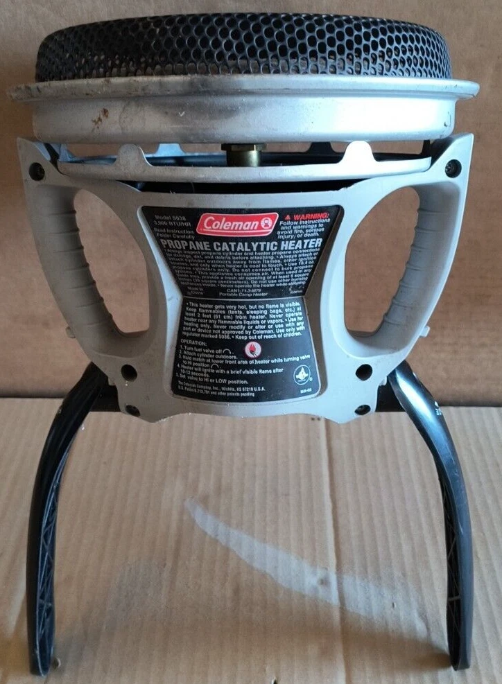 Coleman #5038 Blackcat Portable Catalytic Heater 3,000 BTU Camping | eBay