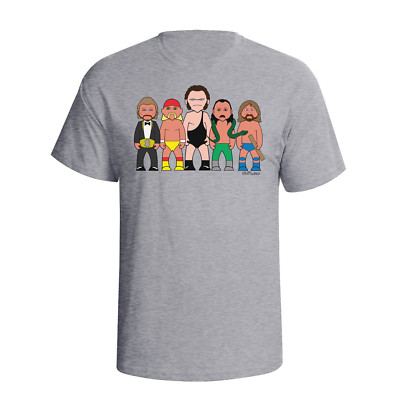 VIPwees The Big O Mens Musician Caricature T-Shirt - 100% Organic Cotton, Water-Based Ink