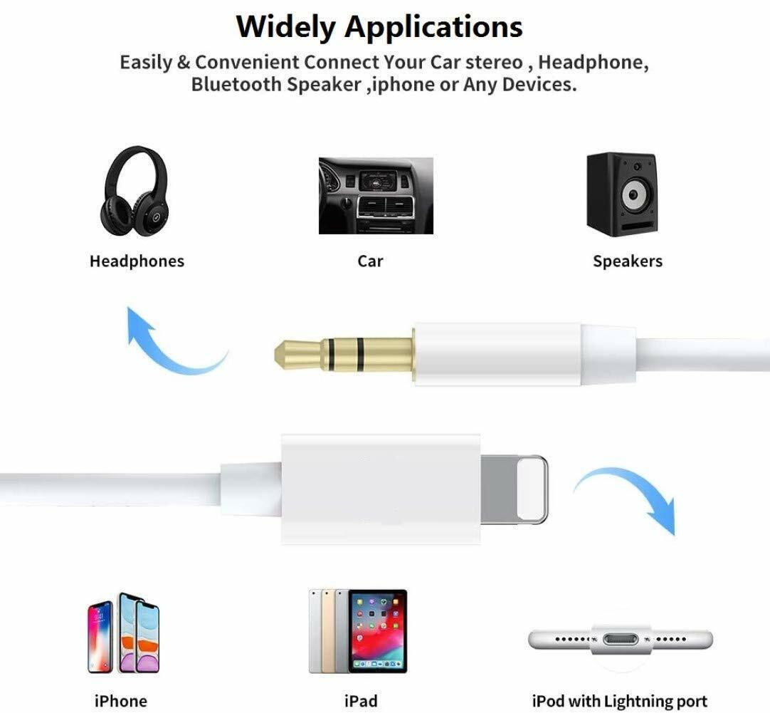 Cable Auxiliar Para Iphone 3.5mm Para Musica Stereo Auricular Para Carro  Calidad