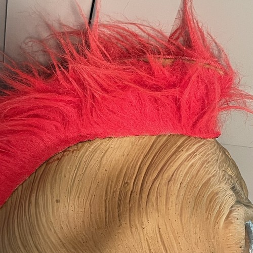 Rubie's Biker Mohawk Adult Latex Mask with Snake Iridescent In Glasses Orange - Picture 9 of 24