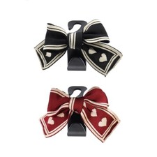 Universal Lover Bowknot Car Hooks Back Vehicle Headrest Organizer Storage ABS