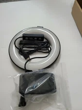 Video Conference Lighting Kits, LED Ring Light w Clip Clamp Mount 