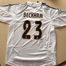 NEU MIT ETIKETT DAVID BECKHAM #23 REAL MADRID 2004 2005 HEIMTRIKOT Originalgr...
