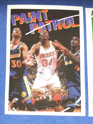 1994-95 Topps Paint Patrol #102 Hakeem Olajuwon Houston Rockets MVP HOF NBA MINT