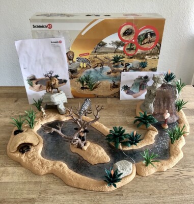 Schleich 42258 Wasserstelle 42257 Wasserfall 42255 Wasserlauf - vollständig!