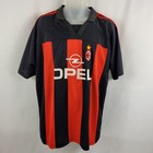 AC Milan Soccer Jersey FC Football Club Italy Opel SS Shirt Mens size XL