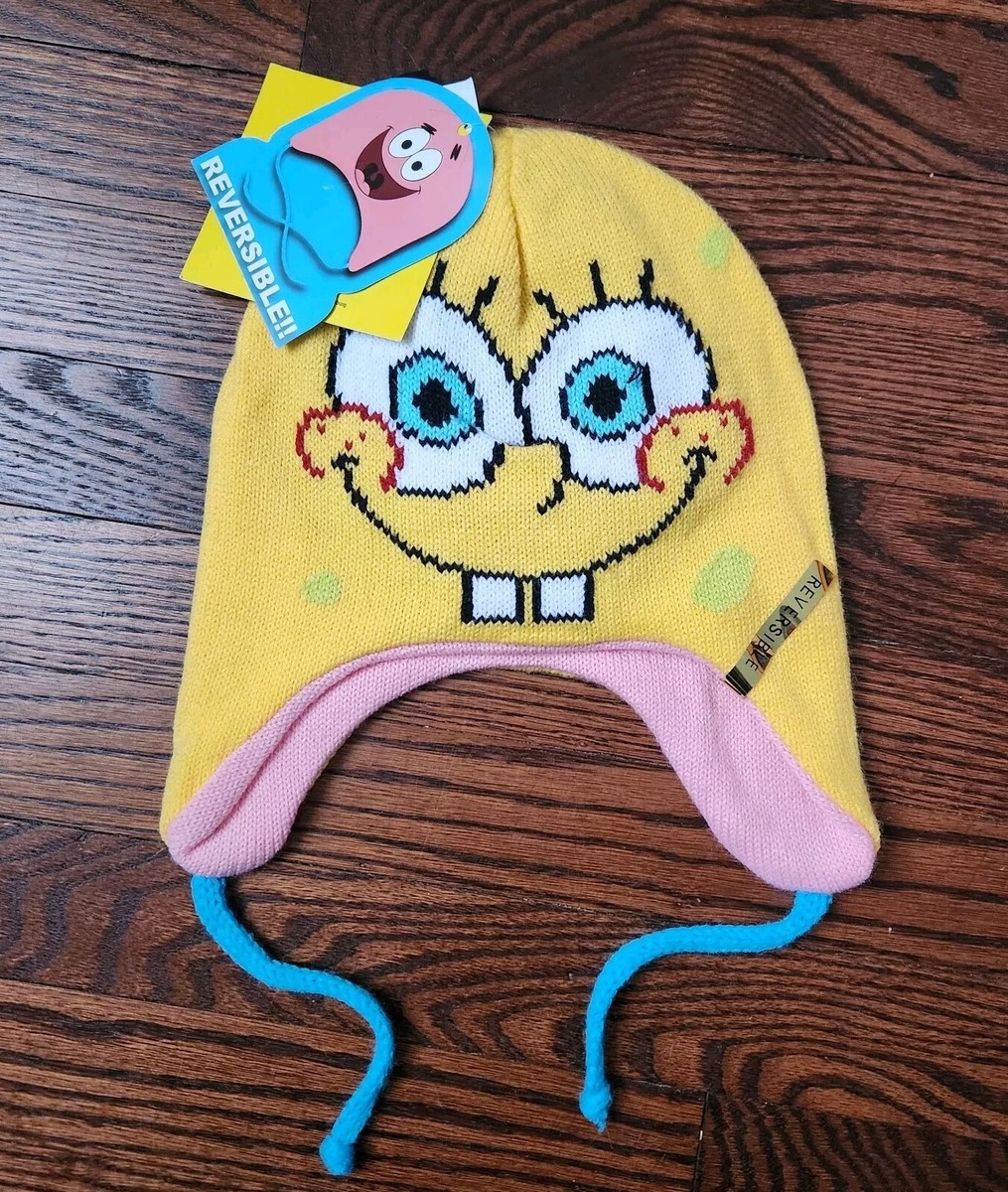 NEW SpongeBob SquarePants Reversible Hat Spencer Gifts Nickelodeon