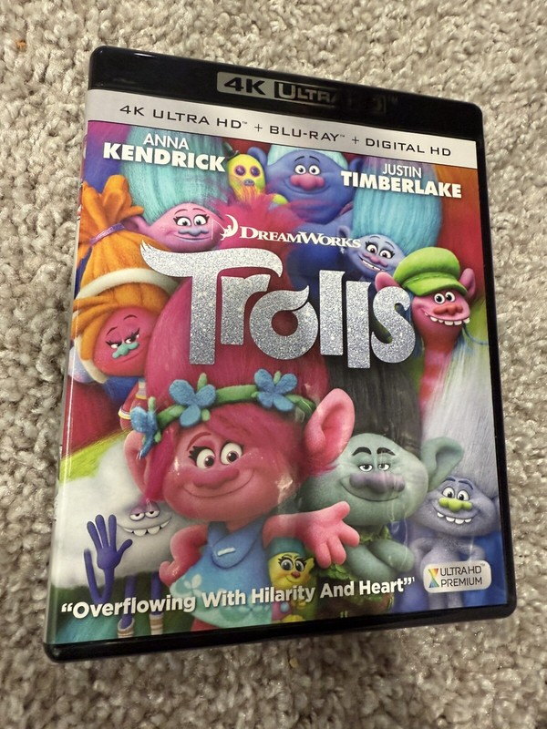 Trolls - Anna Kendrick -  4K Ultra HD + Blu-ray ) No Digital