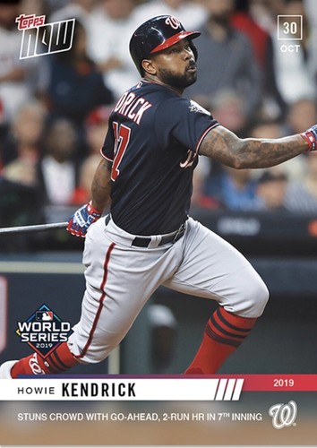 2019 Topps Now 1075 Howie Kendrick
