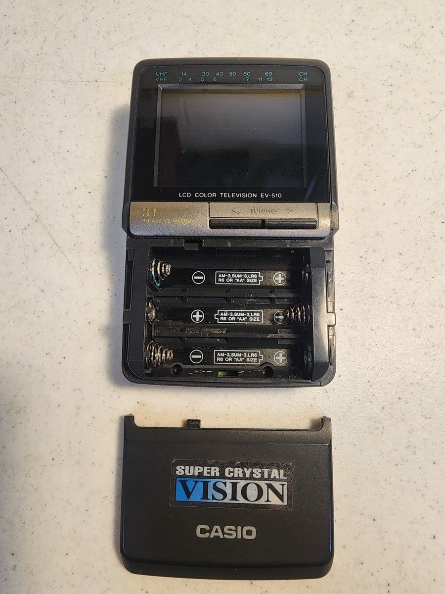 VINTAGE Casio TV EV-510B Portable Personal Super Crystal Vision