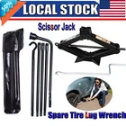 For  Dodge Ram 1500 Spare Tire Lug Wrench Repair Tool KIT W 2 Tonne Scissor jack