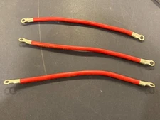 6 Gauge AWG Copper Battery Cable - Boat,Car,RV,Solar,Motorcycle 12" 6mm eyelets