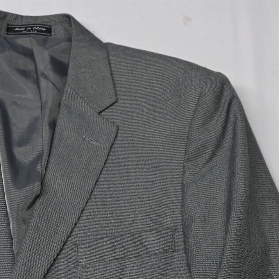 Saddlebred 44S 34x30 Gris Hombre Abrigo Deportivo Chaqueta Pantalones Traje Foto 2 de 4