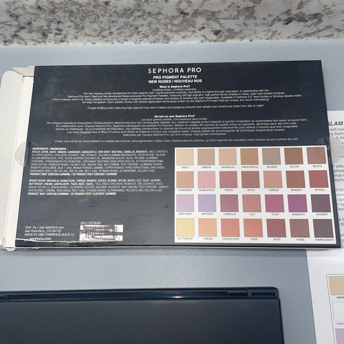 Sephora PRO Pigment Palette New Nudes 28 Shade Eye Shadow New in Box - Picture 9 of 11