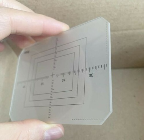 6x9 Ground Glass for Linhof ShenHao Ebony Arca Swiss + Scale Crosshair - Picture 1 of 4