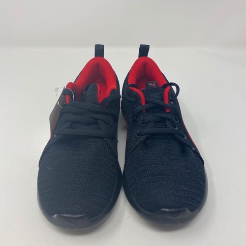 Puma Boys Carson 2 Sneakers Black Red 