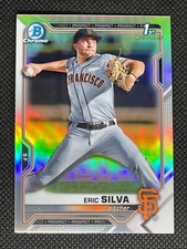 2021 Bowman Chrome Draft Eric Silva Refractor 1st BDC-162