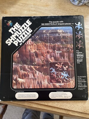 Vintage Shmuzzle Puzzle Bryce Canyon Utah 1981 Puzzle Portable Salamander USA