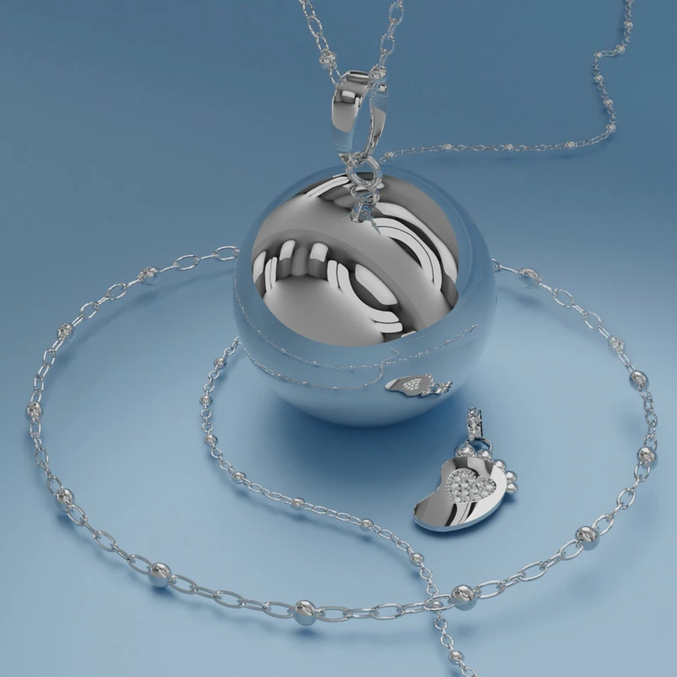 LOVEMYCOCCA Collana Chiama Angeli con ciondolo PIEDINO - Immagine 3 di 4