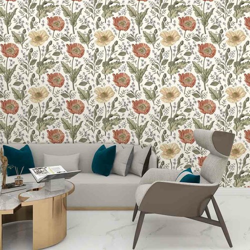 Mandala Floral Peel and Stick Removable Wallpaper Self-Adhesive Wallpaper #189 - Picture 7 of 10