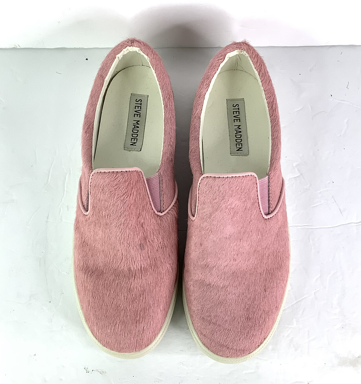 PONY Scarpe da ginnastica pattinatore Steve Madden Ecentic morbide ragazza rosa capelli di cavallo taglia 9
