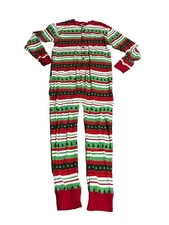 Lazy One Adult Flapjack Christmas One Piece Pajama Christmas Fair Aisle Size 2XL