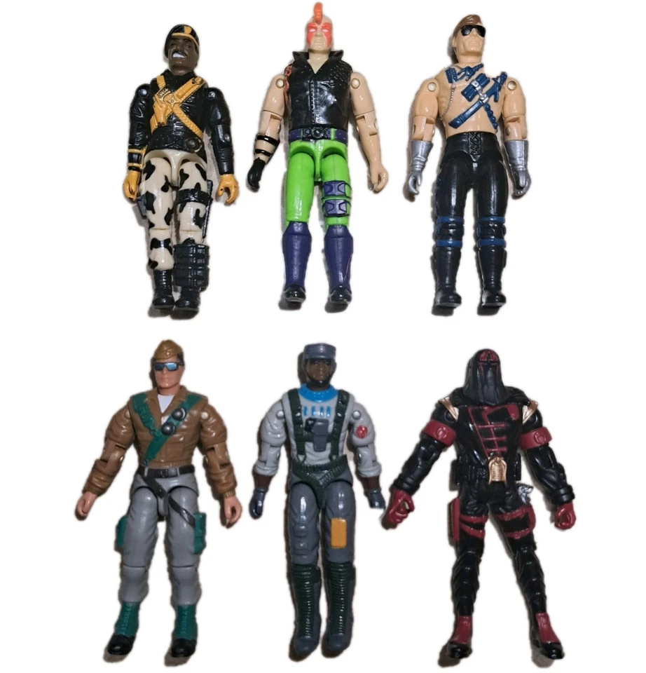 GI Joe Vintage Action Figures Hasbro 1990s-2001 Lot 5 + 1 Mortal Kombat Figure — 第 2/4 张图片