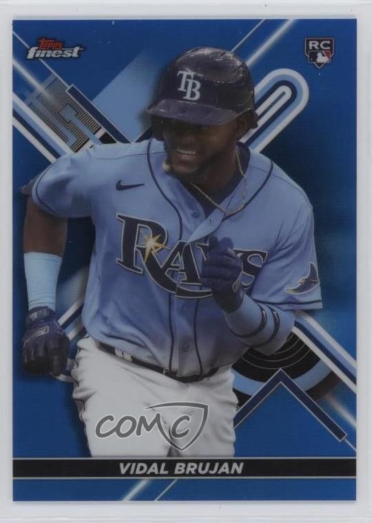 2022 Topps Finest Blue Refractor 29/150 Vidal Brujan #3 Rookie RC rp9