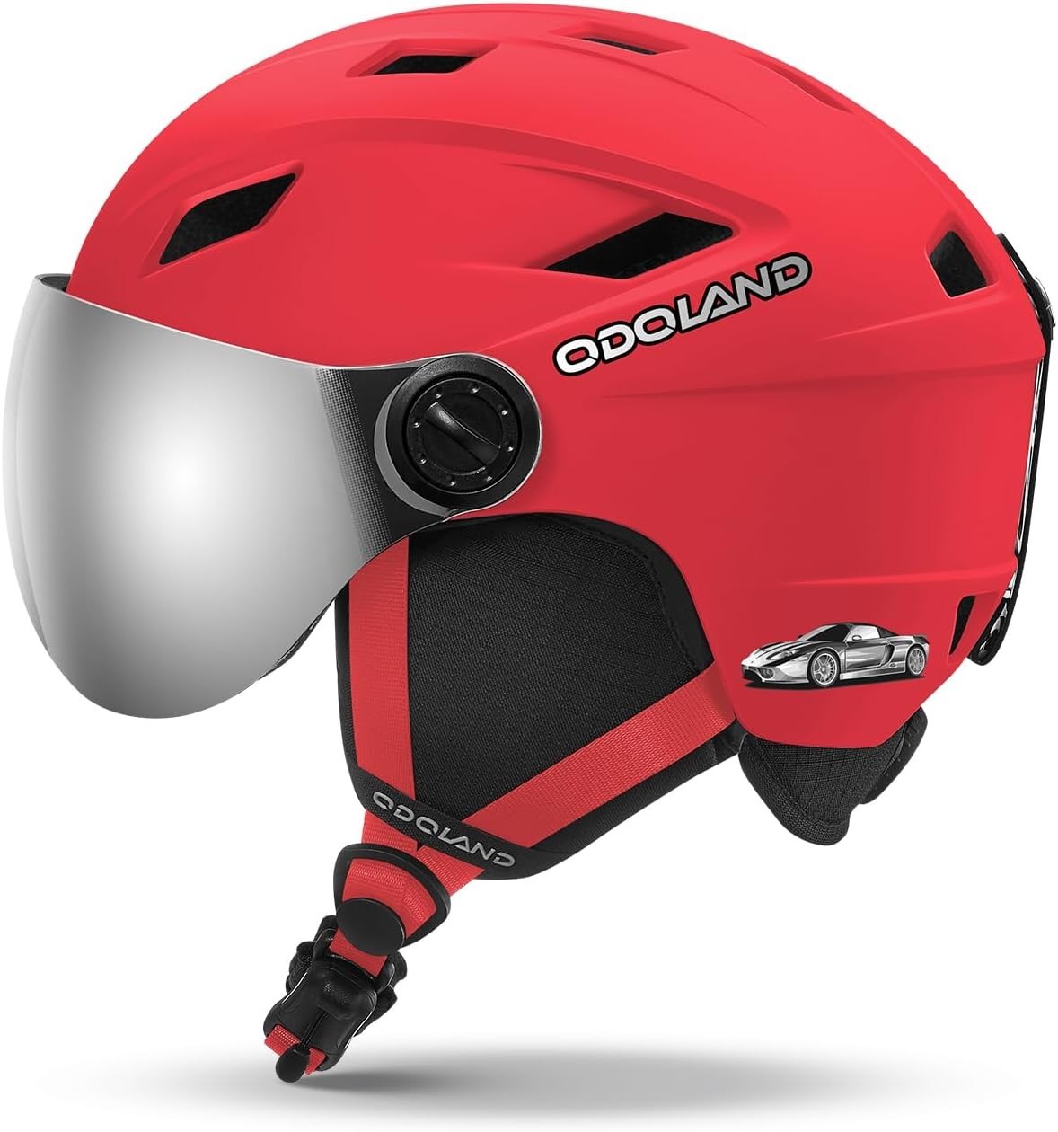 Kids Ski Helmet with 2-in-1 Goggles, Adjustable for Ages 3-1