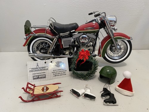 Franklin Mint Harley Davidson 2010 Christmas Electra Glide 1:10 Diecast