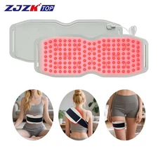 Red Light Therapy Belt 660/850/940nm Portable LED Pain Relief Back Wrap Silicone