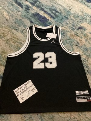 NWT Nike Air Jordan Essentials Summer Jersey Black White & Grey Men s Sz XL
