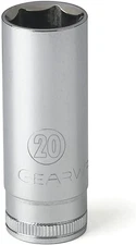 GEARWRENCH 3/8" Drive 6 Pt. Deep Socket, 20mm - 80406 