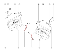 Newparts Innen TüRgriff Set Vorne Rechts Links Schwarz Renault MéGane 3
