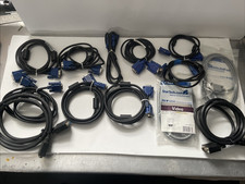 LOT OF 13 Male VGA to Male VGA SVGA 5FT Cables 15 Pin NEW/USED FAST SHIPPING  