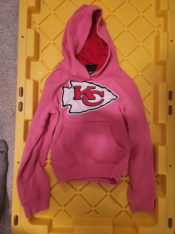 Pink Girls Youth SIZE 5 KC Chiefs Hoodie