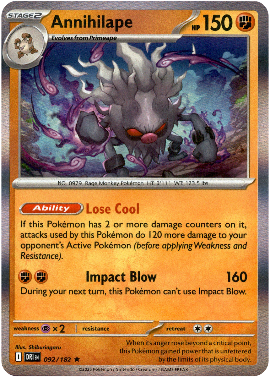 Annihilape - 092/182 - Destined Rivals - Holo | eBay
