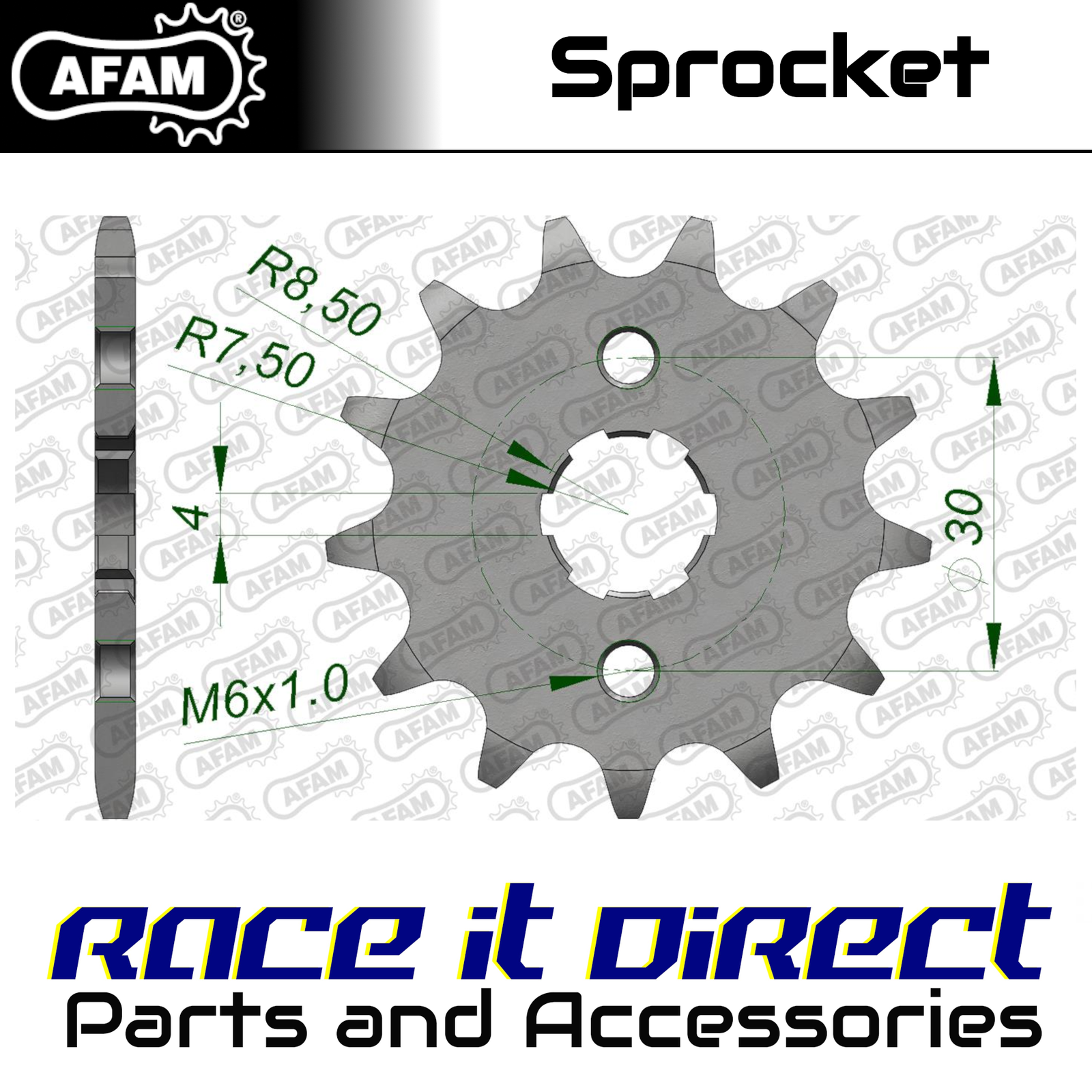Sprocket for HONDA CF 50 1979 16T Front AFAM